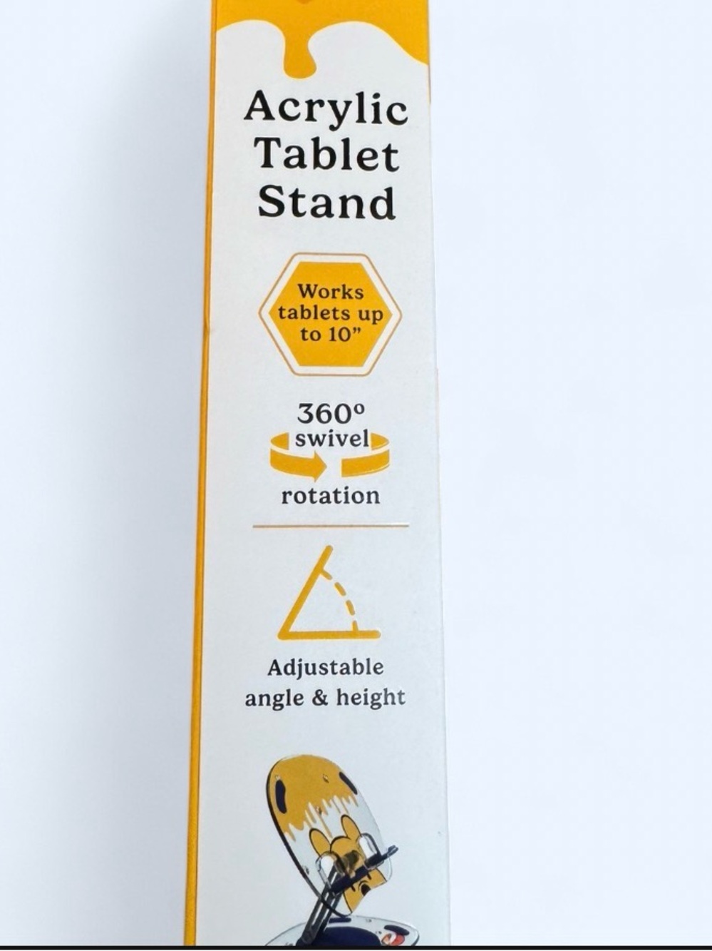 Disney Winnie the Pooh Yellow Acrylic Tablet Stand - Picture 3 of 4